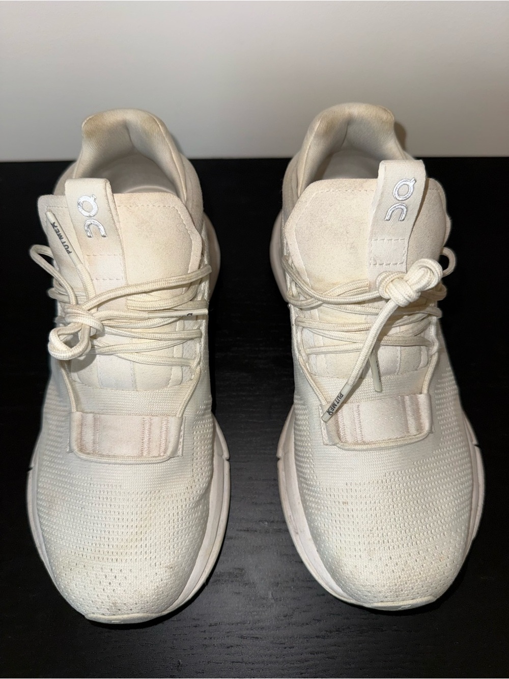 On Running Cloud Women's Athletic Sneakers — Off-White/Cream